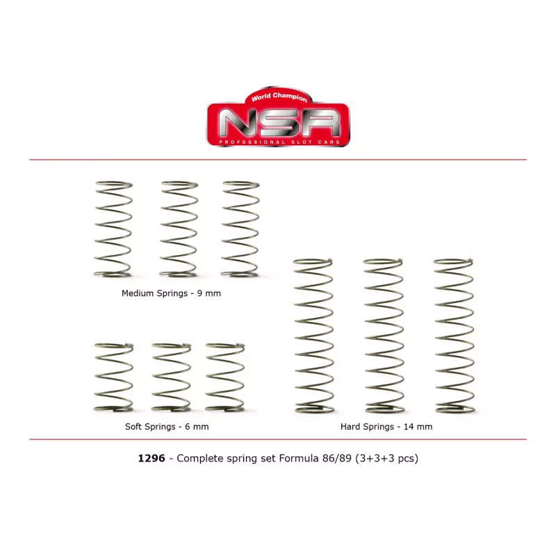  NSR 1296 Complete spring set for Formula 86/89