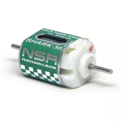 NSR 3002F SHARK 30 30000 rpm - 210 g.cm @ 12V Short can w/wires + sidewinder pignon for endbell drive