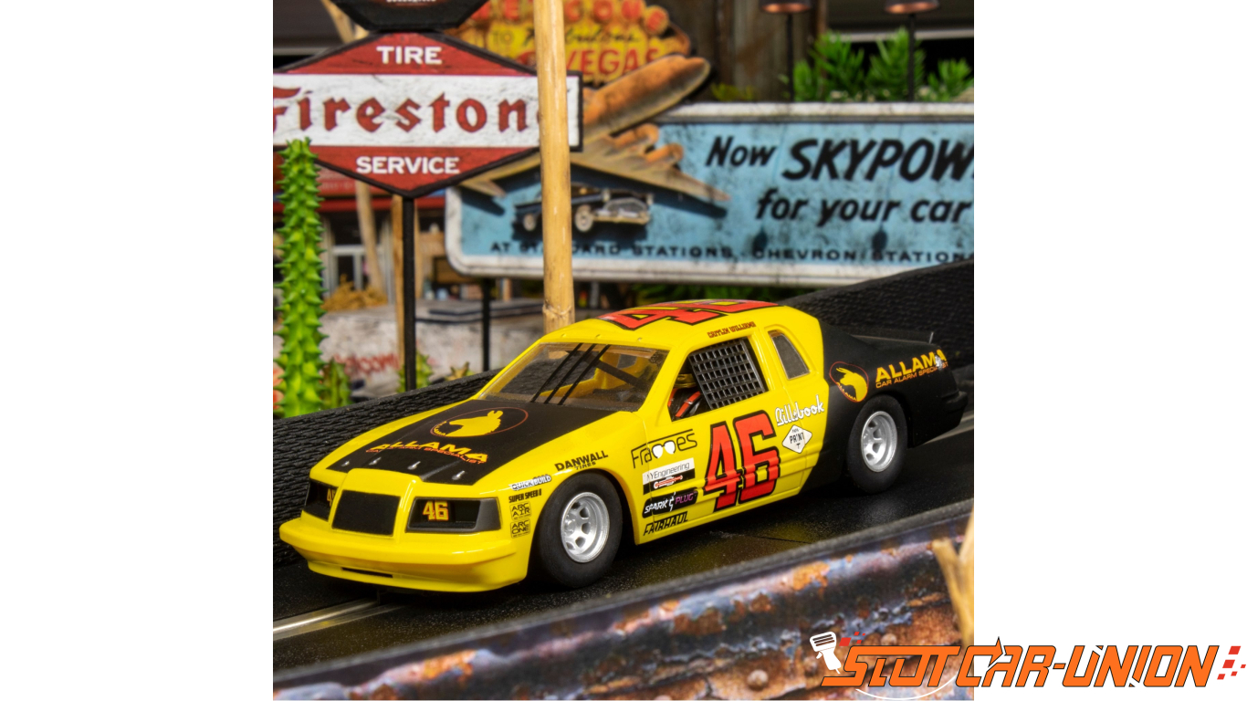 Scalextric C4088 Ford Thunderbird - Yellow & Black No.46 - Slot 