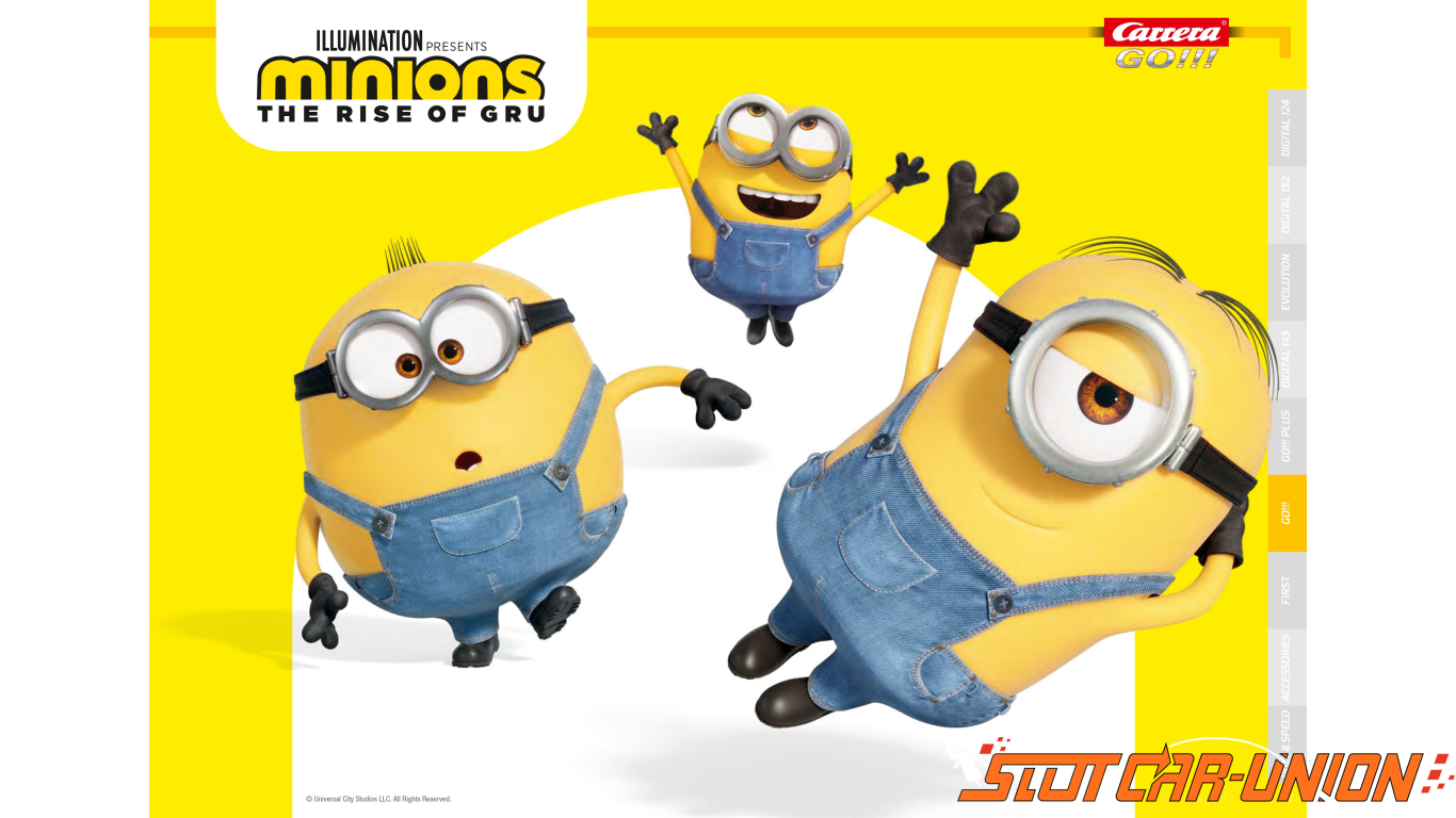Carrera Go 20064167 Slot Car Minions 2 The Rise of Gru-Stuart