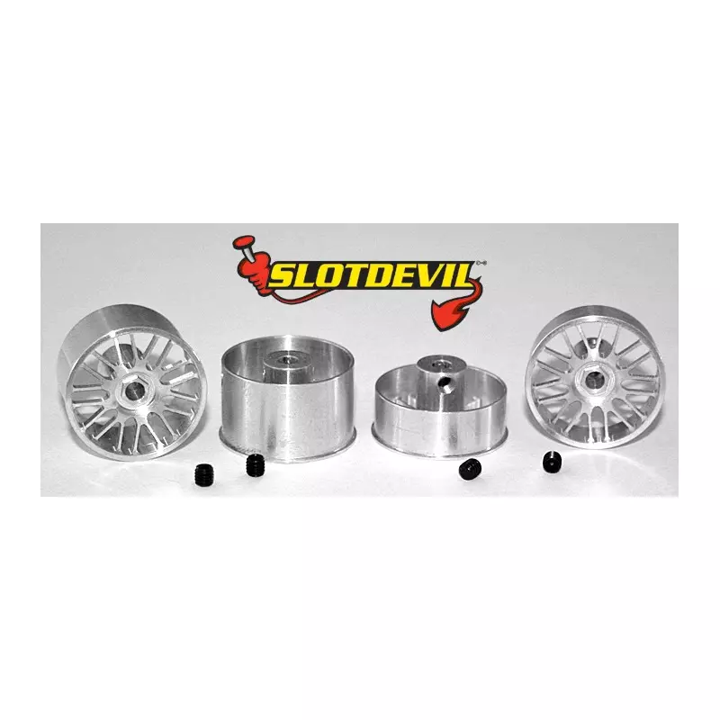 Slotdevil 2008219924 BBS 21mm Kit flat (4 rims)