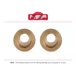 NSR 4875 Racing Eccentric Bushings - 0,5 mm - 3/32 autolubricant & no friction (2 pcs)