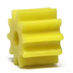NSR 7210 Plastic Pinions Sidewinder 10 teeth no friction Yellow Ø6,5mm x4