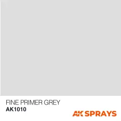 AK Interactive AK1010 Fine Primer Grey - Spray 400ml (Comprend 2 buses)