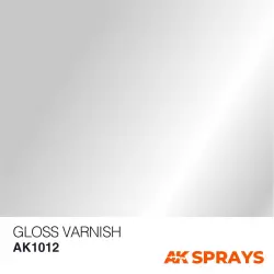 AK Interactive AK1012 Gloss Varnish - Spray 400ml (Includes 2 nozzles)