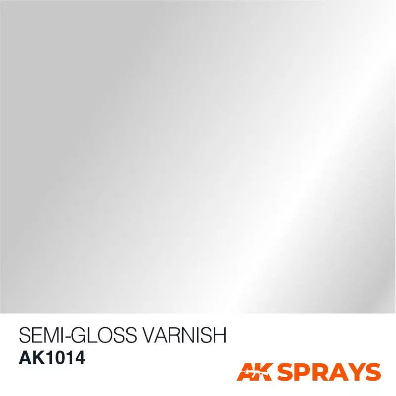AK Interactive AK1014 Semi-Gloss varnish - Spray 400ml (Comprend 2 buses)