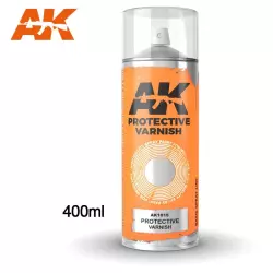 AK Interactive AK1015 Protective Varnish - Spray 400ml (Comprend 2 buses)