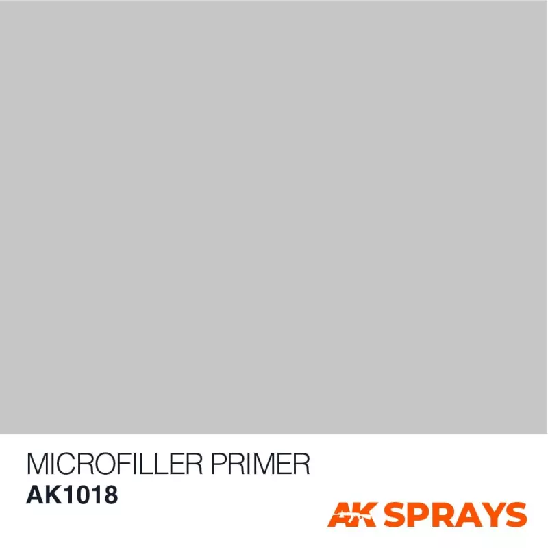 AK Interactive AK1018 Microfiller Primer - Spray 150ml (Includes 2 nozzles)