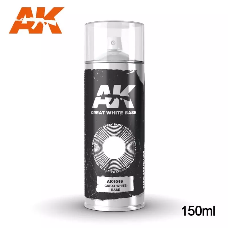  AK Interactive AK1019 Great White Base - Spray 150ml