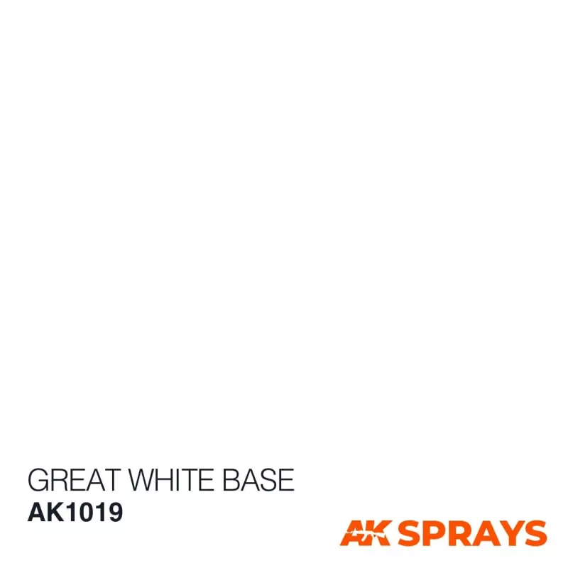 AK Interactive AK1019 Great White Base - Spray 150ml