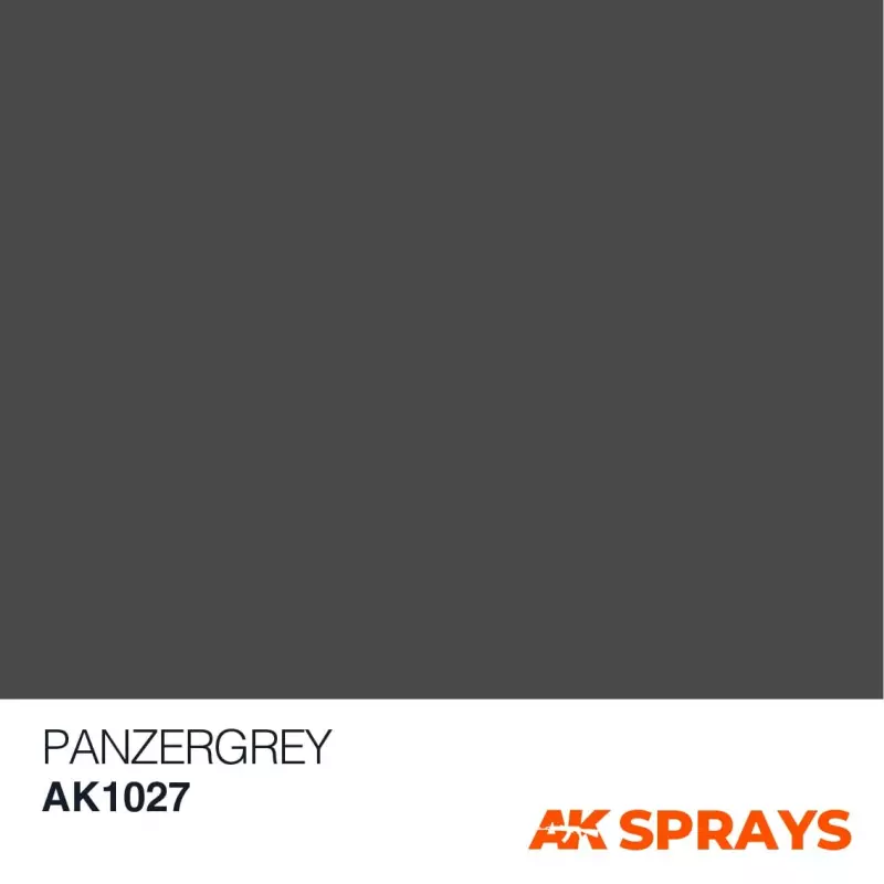 AK Interactive AK1027 Panzergrey (Dunkelgrau) color - Spray 150ml