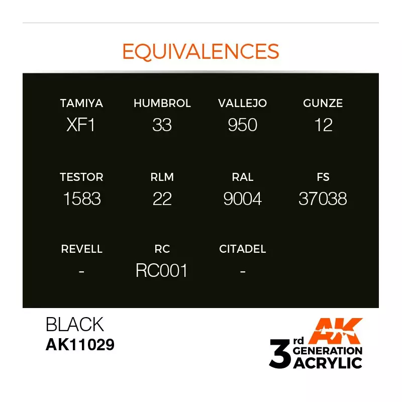 AK Interactive AK11029 Black 17ml