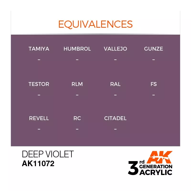 AK Interactive AK11072 Deep Violet 17ml