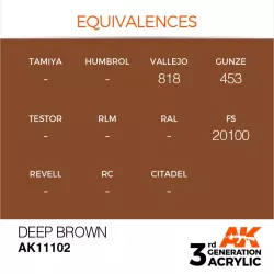 AK Interactive AK11102 Deep Brown 17ml