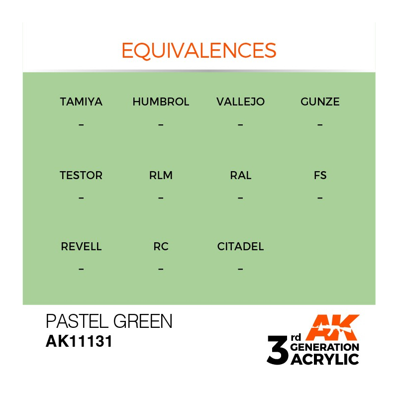 AK Interactive AK11131 Pastel Green 17ml