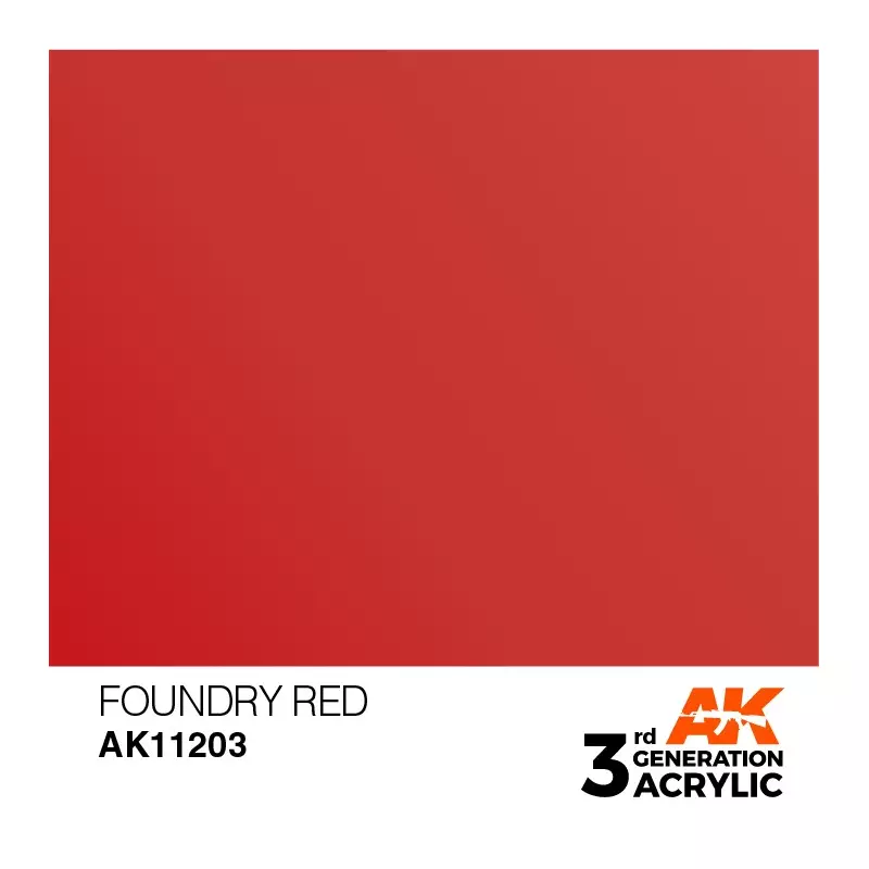 AK Interactive AK11203 Foundry Red 17ml