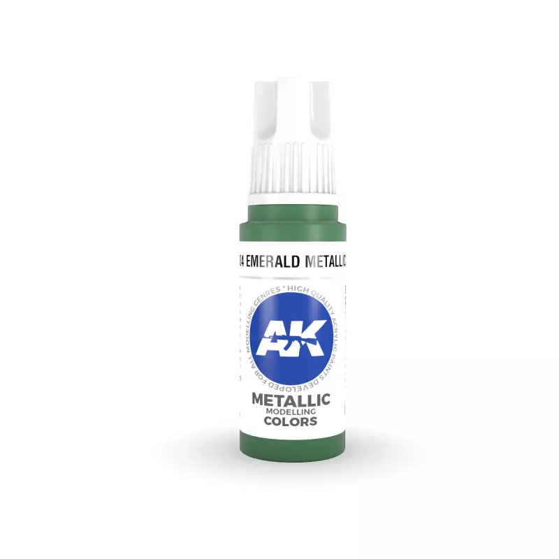 AK Interactive AK11204 Emerald Metallic Green 17ml