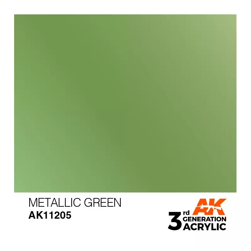 AK Interactive AK11205 Metallic Green 17ml