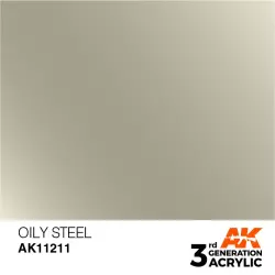 AK Interactive AK11211 Oily Steel 17ml