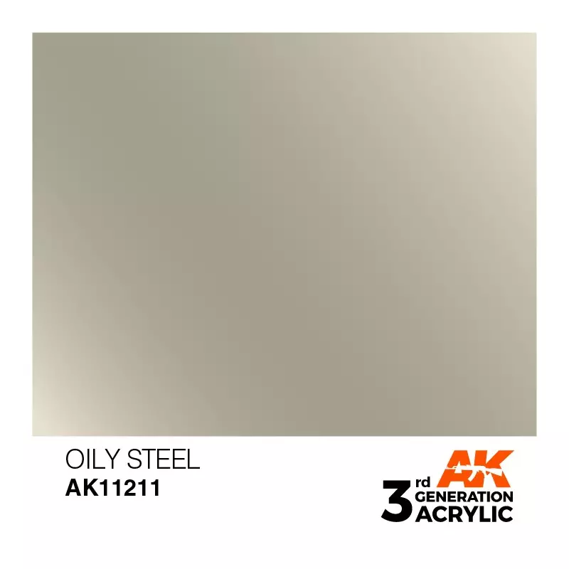 AK Interactive AK11211 Oily Steel 17ml