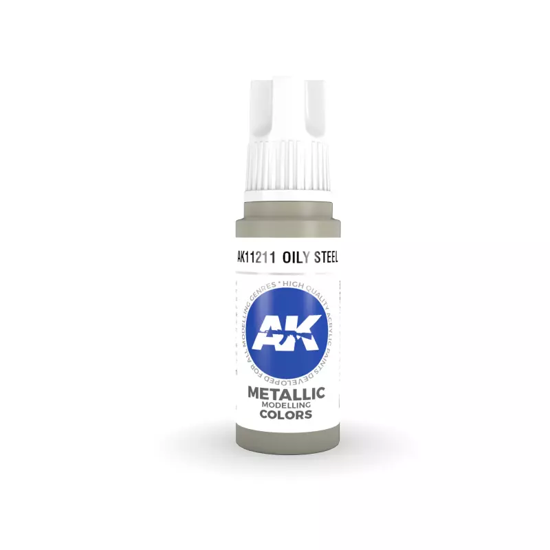  AK Interactive AK11211 Oily Steel 17ml