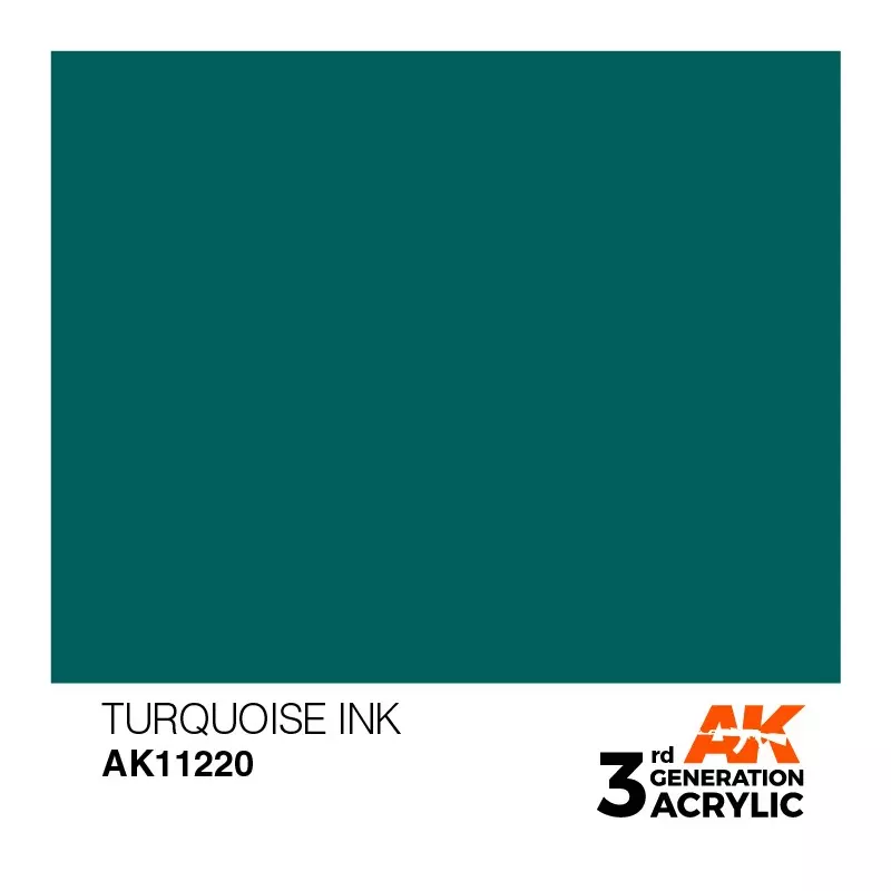 AK Interactive AK11220 Turquoise INK 17ml