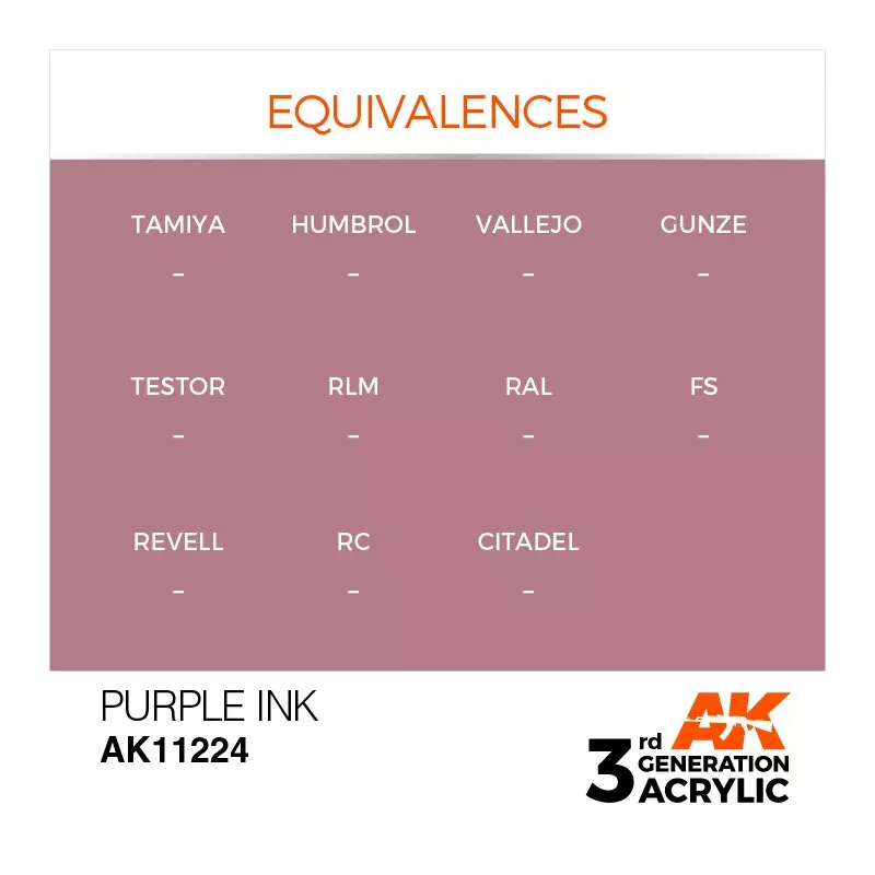 AK Interactive AK11224 Purple INK 17ml