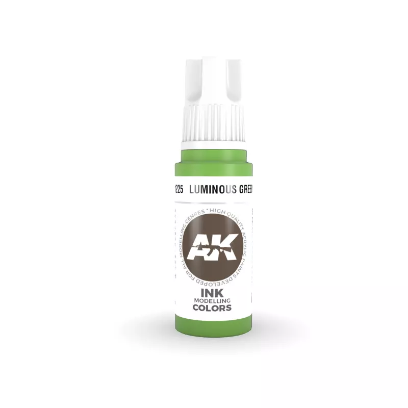  AK Interactive AK11225 Luminous Green INK 17ml
