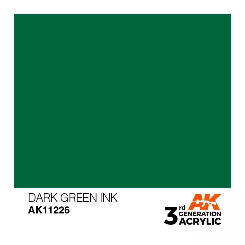 AK Interactive AK11226 Dark Green INK 17ml