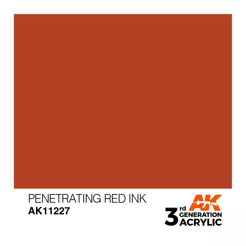 AK Interactive AK11227 Penetrating Red INK 17ml