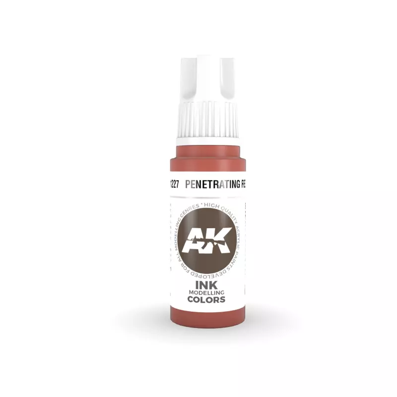  AK Interactive AK11227 Penetrating Red INK 17ml