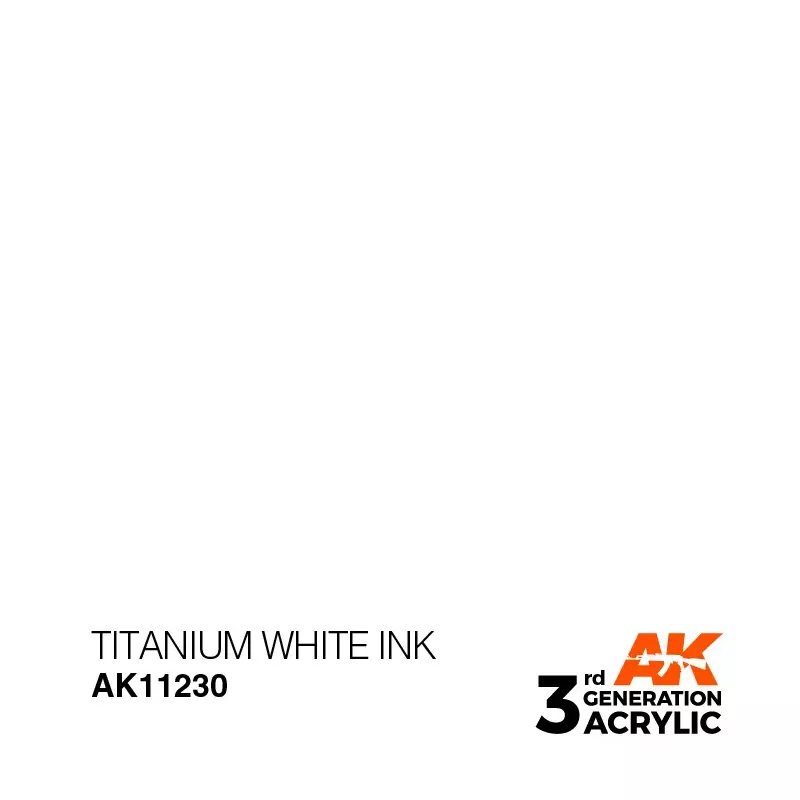 AK Interactive AK11230 Titanium White INK 17ml