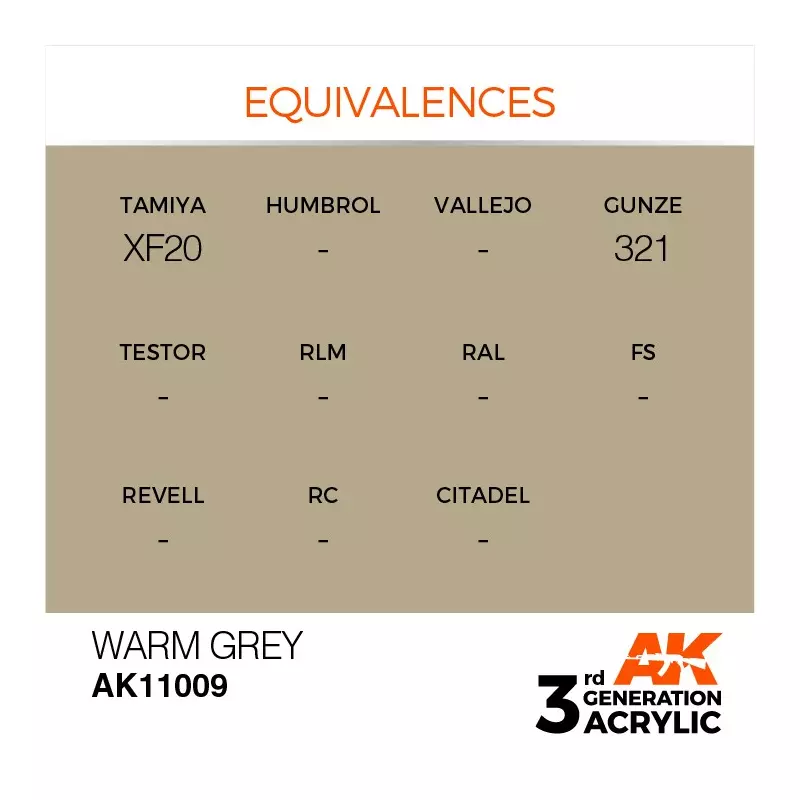 AK Interactive AK11009 Warm Grey 17ml