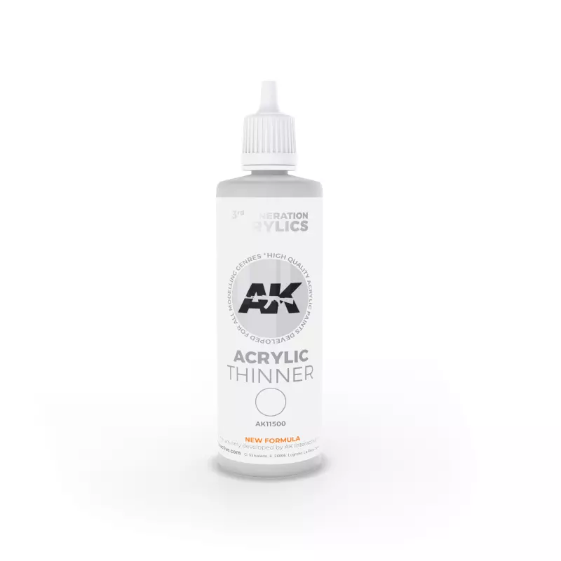  AK Interactive AK11500 ACRYLIC THINNER 100 ML?? 3rd Generation