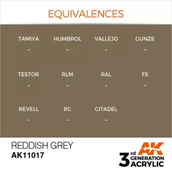 AK Interactive AK11017 Reddish Grey 17ml