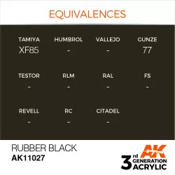 AK Interactive AK11027 Rubber Black 17ml