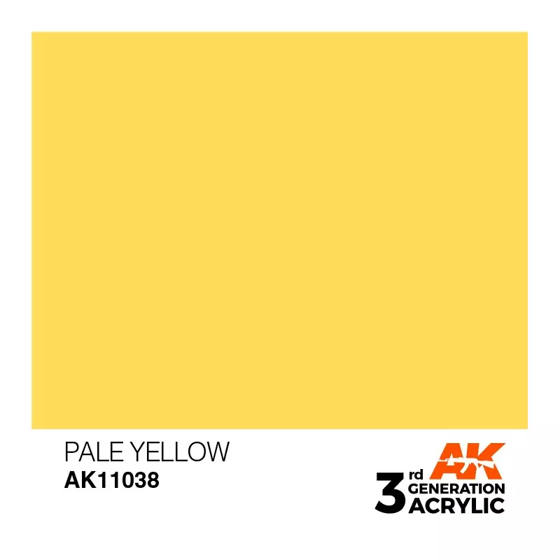 AK Interactive AK11038 Pale Yellow 17ml