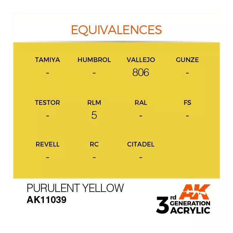 AK Interactive AK11039 Purulent Yellow 17ml