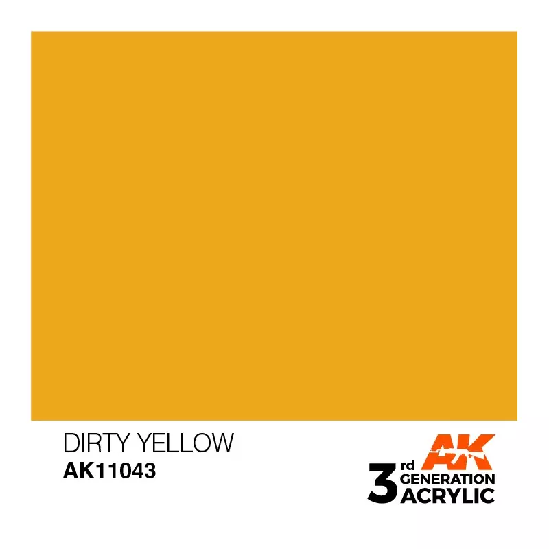 AK Interactive AK11043 Dirty Yellow 17ml