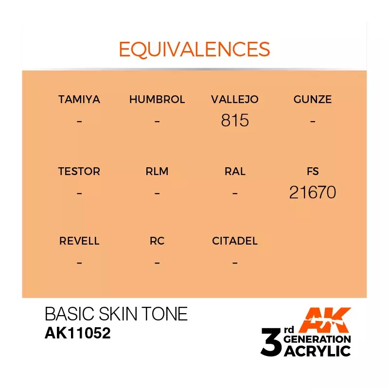 AK Interactive AK11052 Basic Skin Tone 17ml