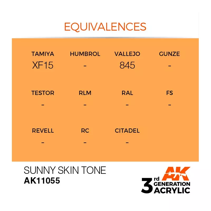 AK Interactive AK11055 Sunny Skin Tone 17ml