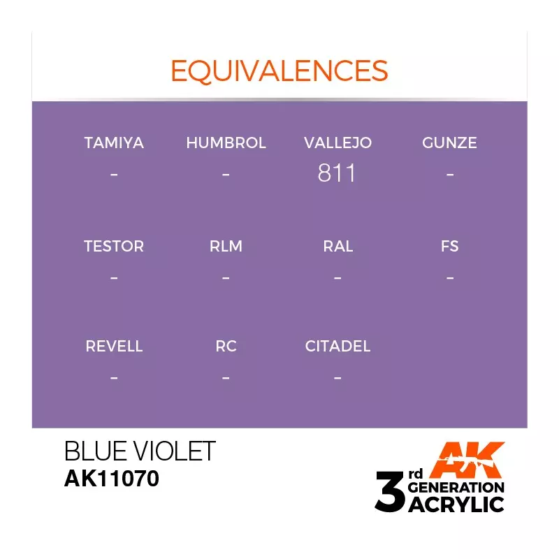 AK Interactive AK11070 Blue Violet 17ml