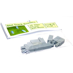 Slot Track Scenics CfW10 Fixing clips for wooden track