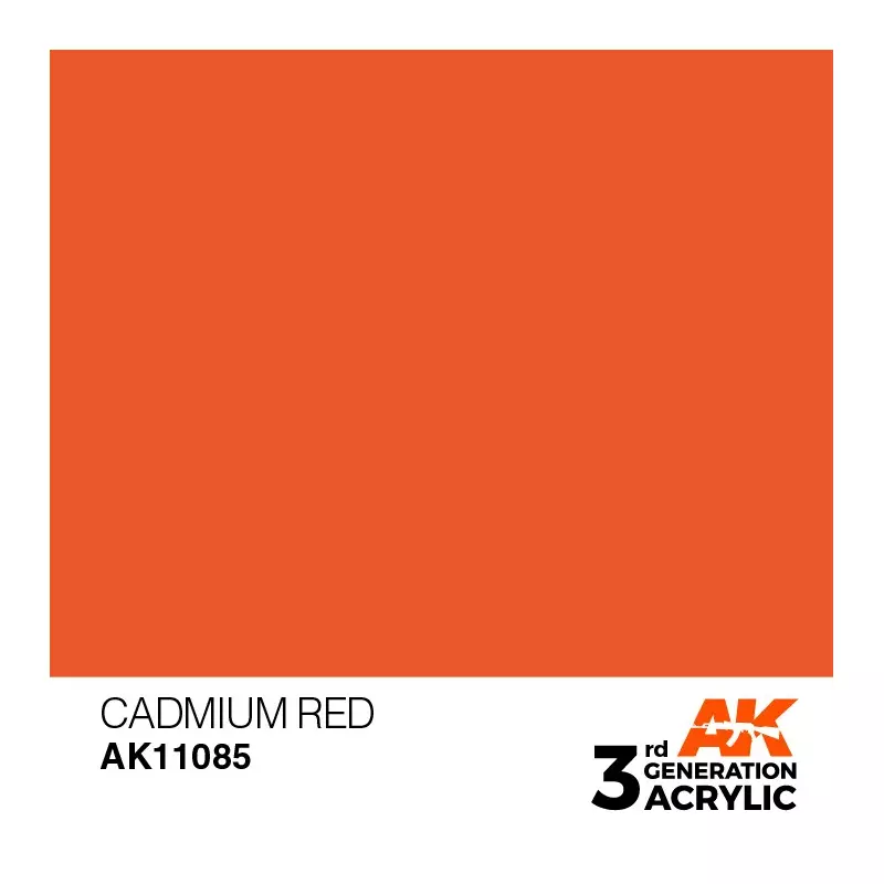 AK Interactive AK11085 Cadmium Red 17ml