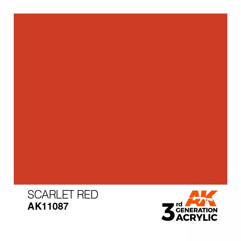 AK Interactive AK11087 Scarlet Red 17ml