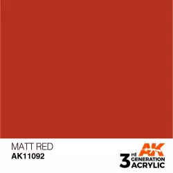 AK Interactive AK11092 Matt Red 17ml