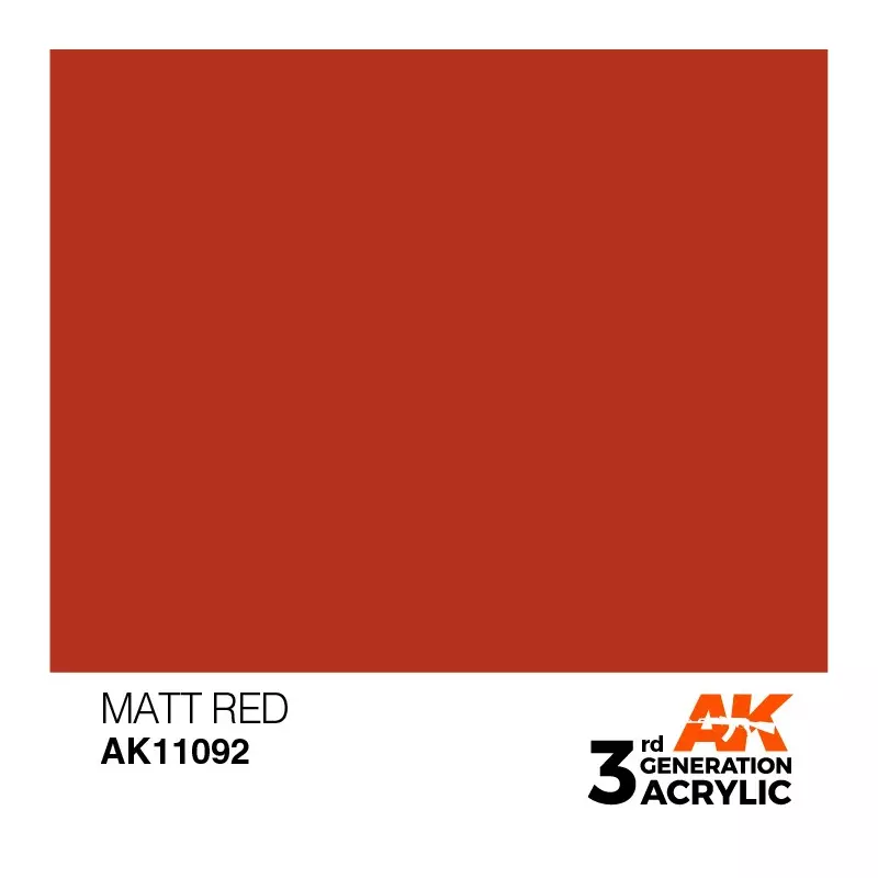 AK Interactive AK11092 Matt Red 17ml