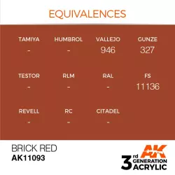 AK Interactive AK11093 Brick Red 17ml