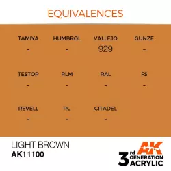 AK Interactive AK11100 Light Brown 17ml