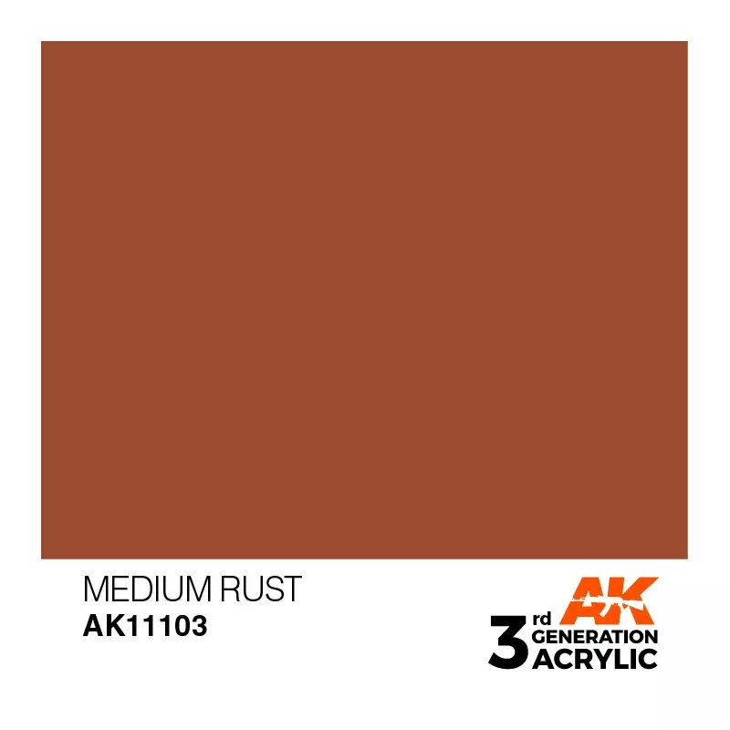 AK Interactive AK11103 Medium Rust 17ml